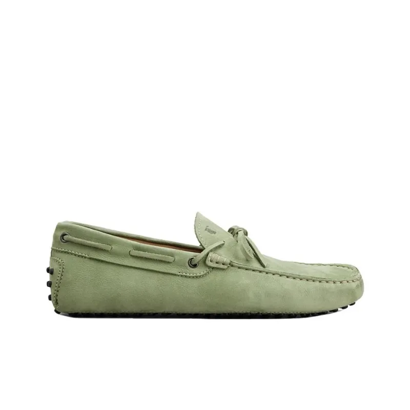 TOD'S Laccetto Gommino Suede Loafers-1