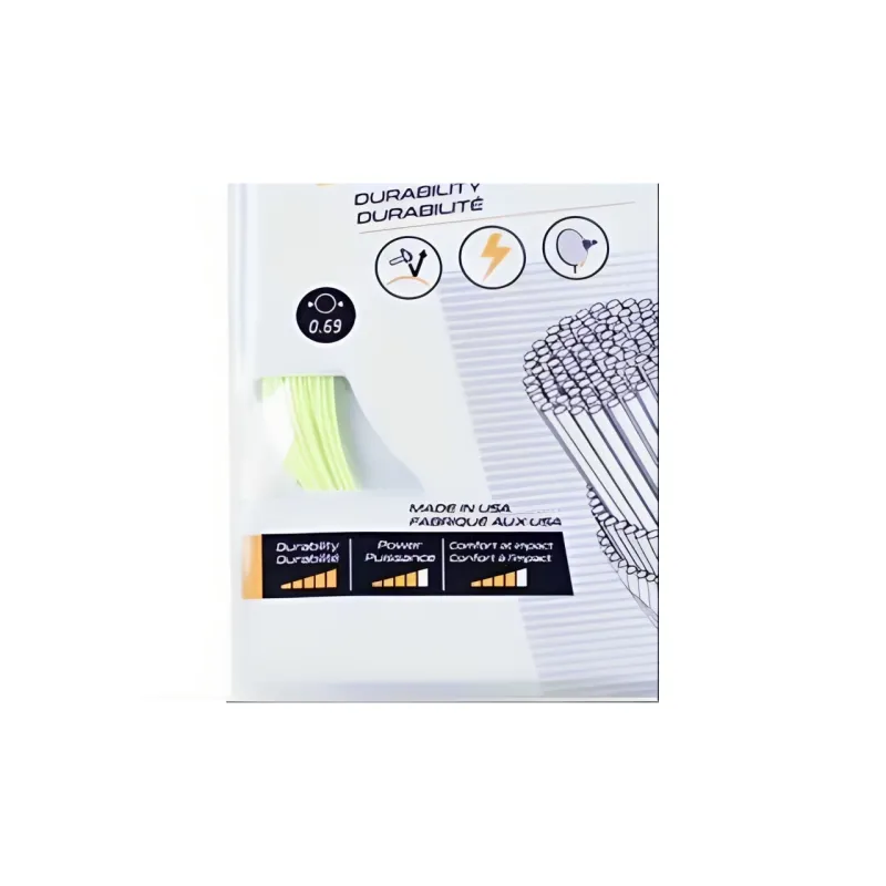 DECATHLON Stretch Durable, Both Features Badminton Racket Strings Light Yellow-3