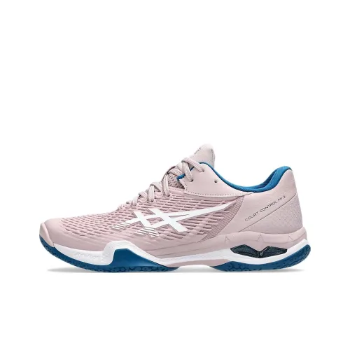 Asics Court Control Ff 3 Badminton Shoes Women's Low-Top Pink/Blue