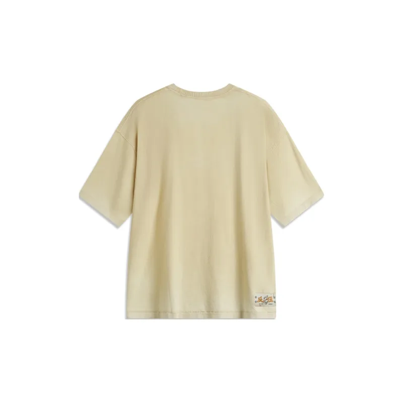 LiNing Basketball Collection T Shirt Men's Lotus Yellow-1