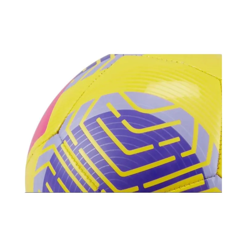 Nike Size 1 Ball Soccer Rubber Machine Stitched Soccer Ball Unisex Yellow Purple Magenta-2
