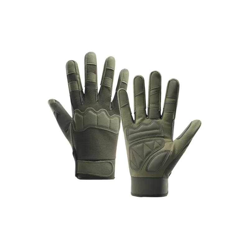 HNJ Riding Equipment Cycling Glove Men's Microfiber Leather-3
