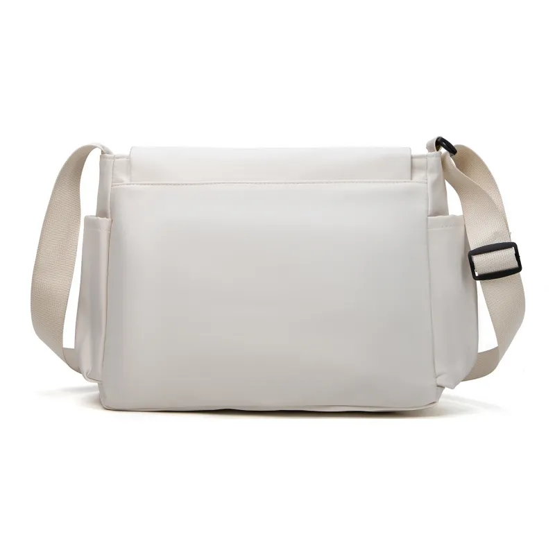 TAKI Commute Travel Lightweight Trendy Versatile Student Crossbody Bag Shoulder Bag Unisex Black/White/Red-17