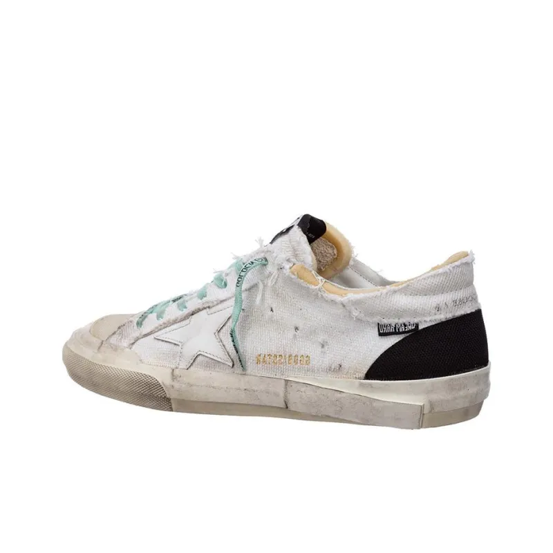 Golden Goose Super-Star Canvas White Black Ice Blue-3