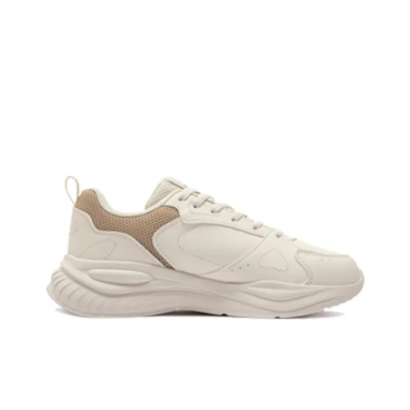 361° Anti Slip Wear Resistant Low Top Casual Running Shoes Women's Beige Brown-1