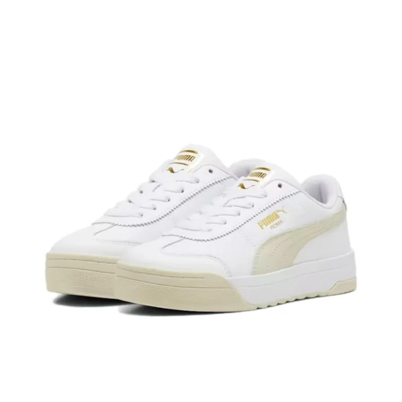 PUMA Roma Anti Slip Wear Resistant Low Top Casual Shoes Women's White-2