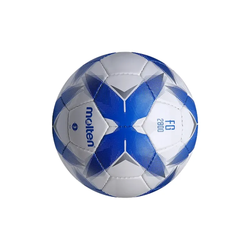 Molten Size 3 Soccer PU Hand-Stitched Soccer Ball Kids' Silver Blue-2