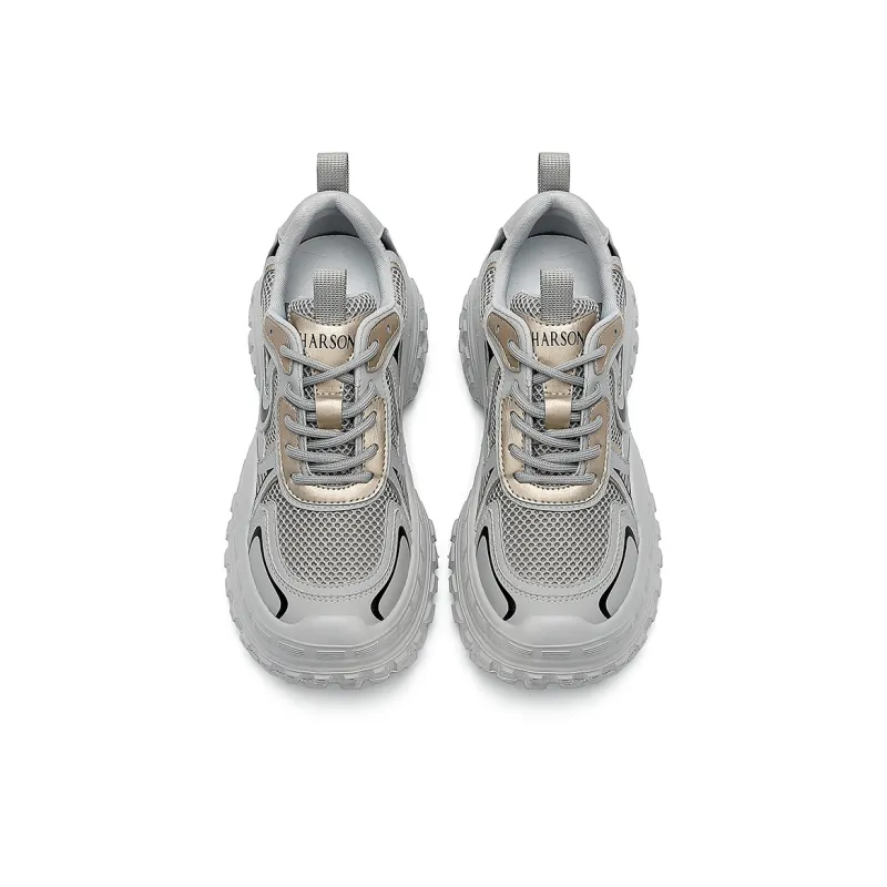 HARSON Cushioning Lightweight Height Increasing Low Top Chunky Sneakers Women's-8