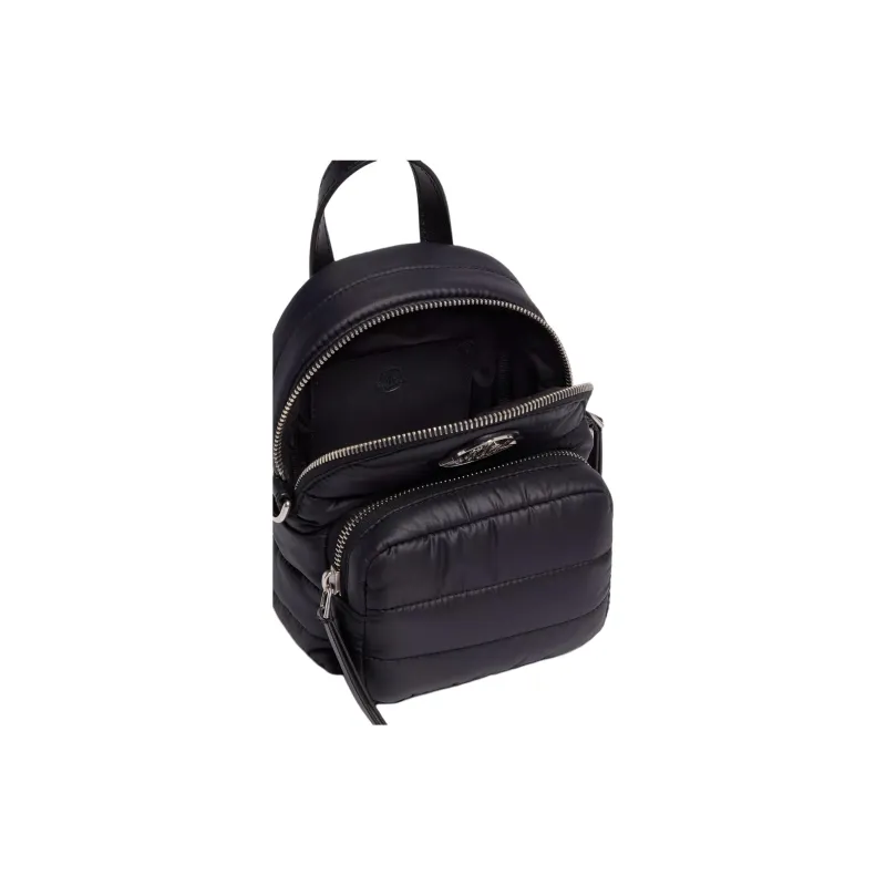 Moncler Kilia Nylon Shoulder Bag, Crossbody Bag Small Size Women's Black-4
