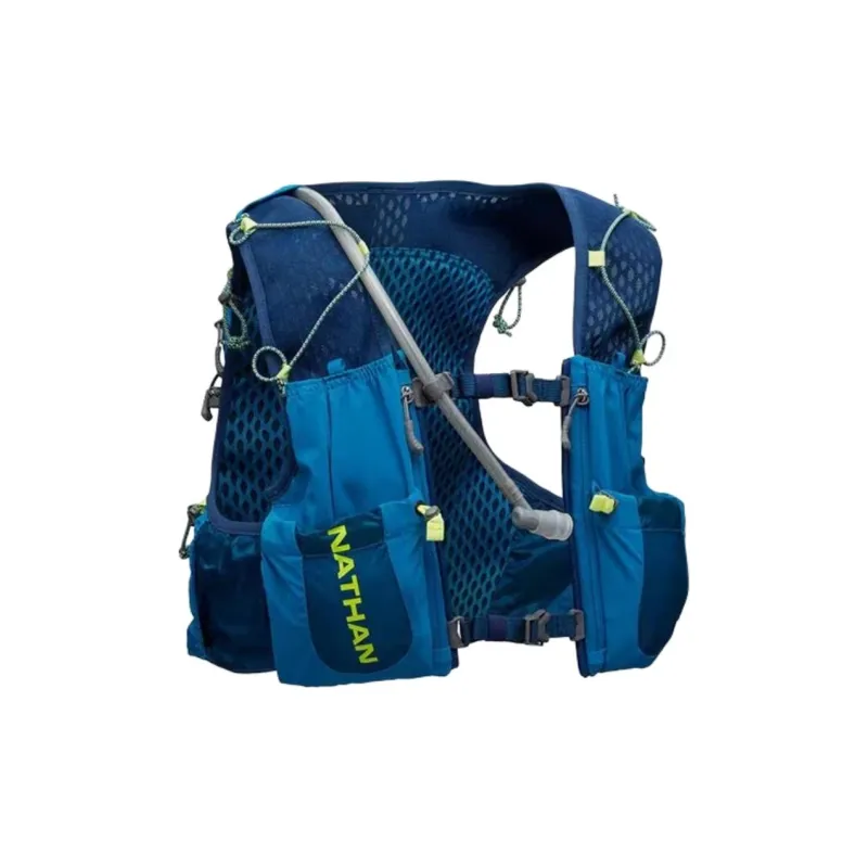 NATHAN Running Equipment Trail Running Hydration Pack Nylon Polyester Unisex Dark Blue/Safety Yellow-1