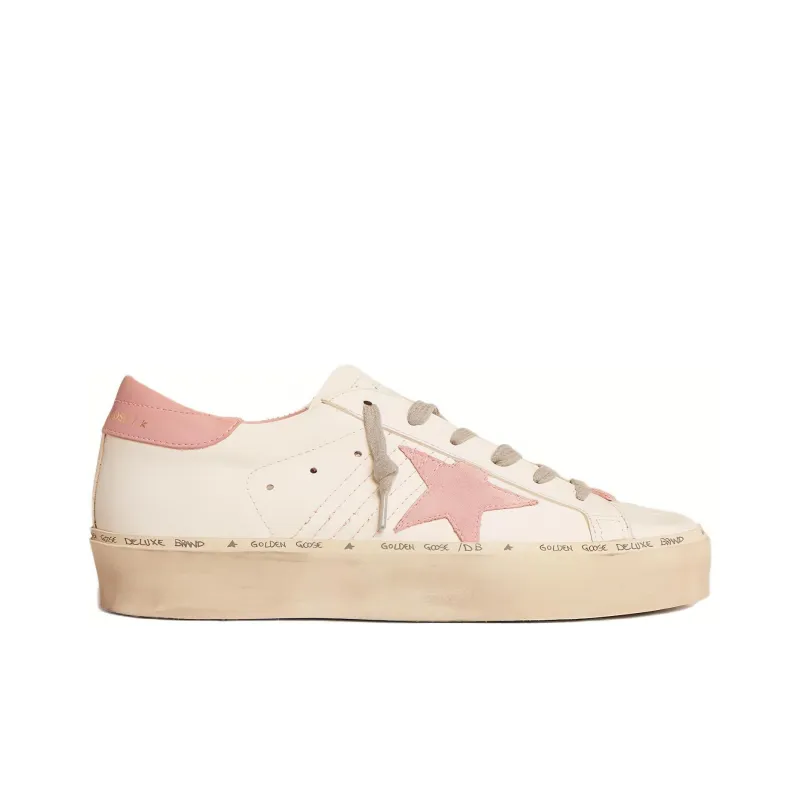 Golden Goose Hi Star White Pink Women's-1
