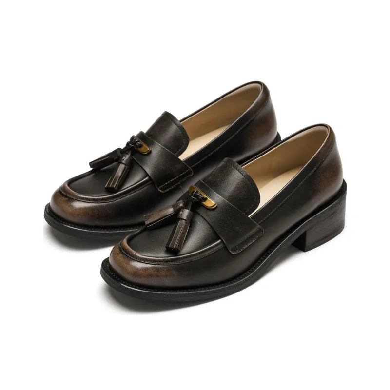 73Hours London Travelogue Loafers Women's Brown-2