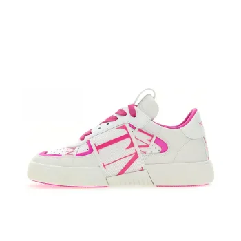 Valentino VL7N Low Top Stylish Skateboarding Shoes Women's White Pink