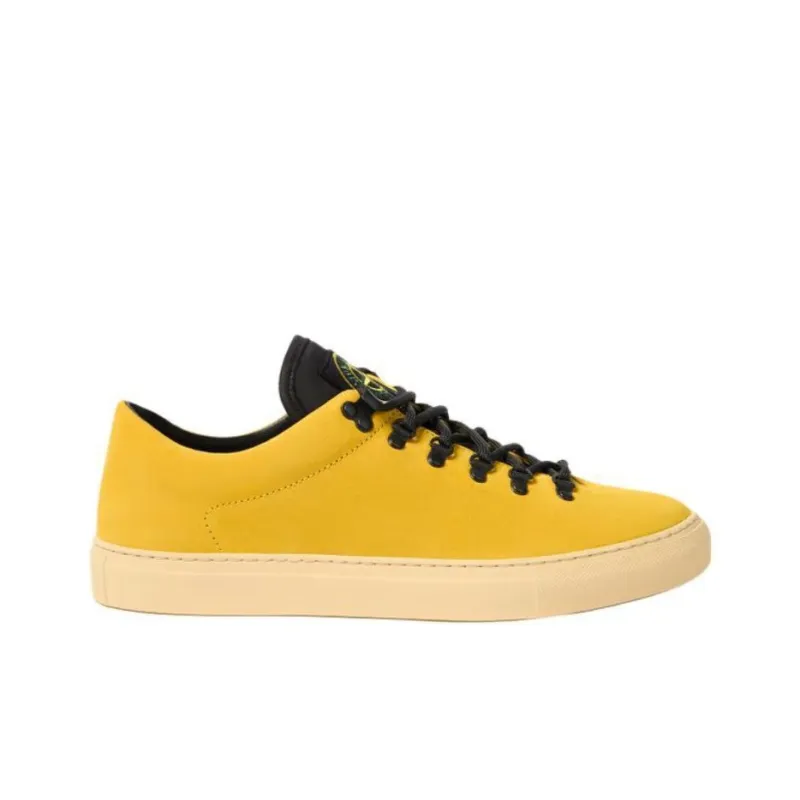 STONE ISLAND Low Top Skateboard Shoes Men's Yellow-1