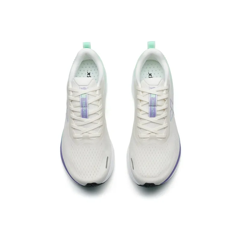 XTEP Speed 5.0LITE Cushioning Rebound Low Top Running Shoes Men's White Purple Green-3