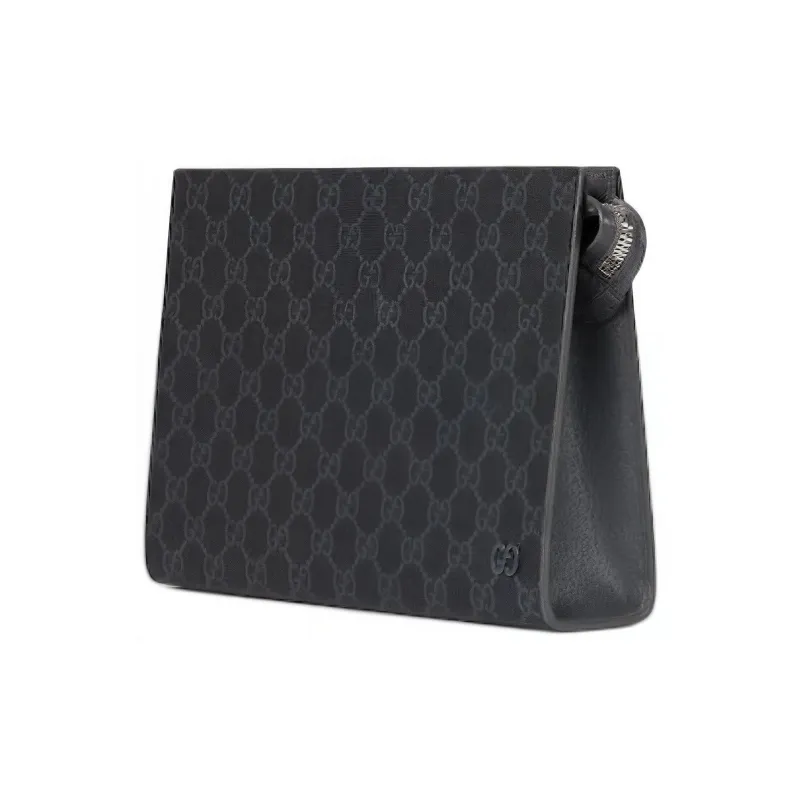 GUCCI Gg Detailed Zipped Clutch Bag-1