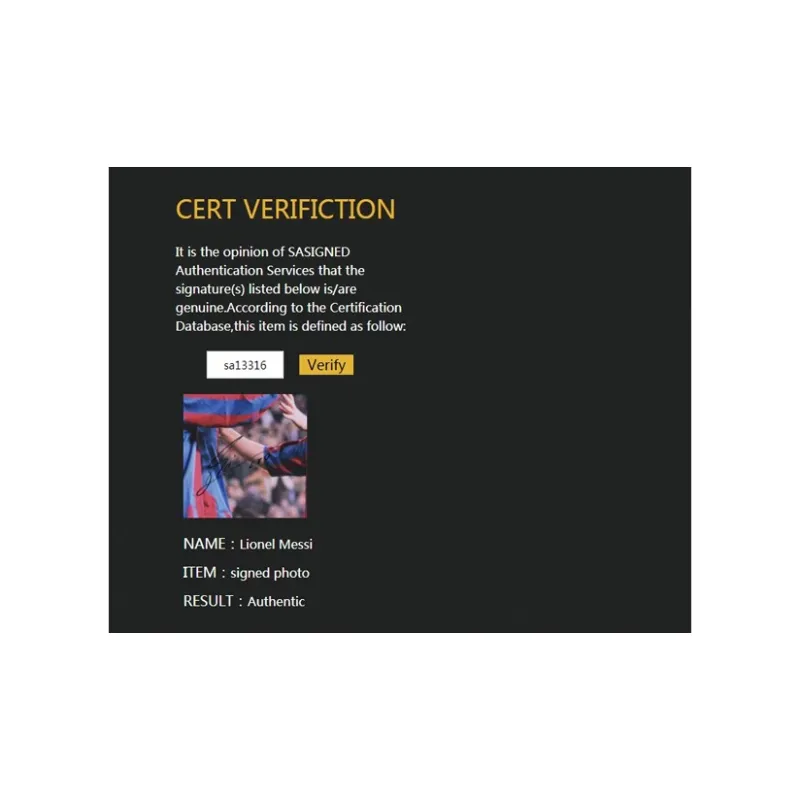 Three For Lionel Messi Messi Barça Barcelona Signed In Person Framed Photo With SA Certificate-4