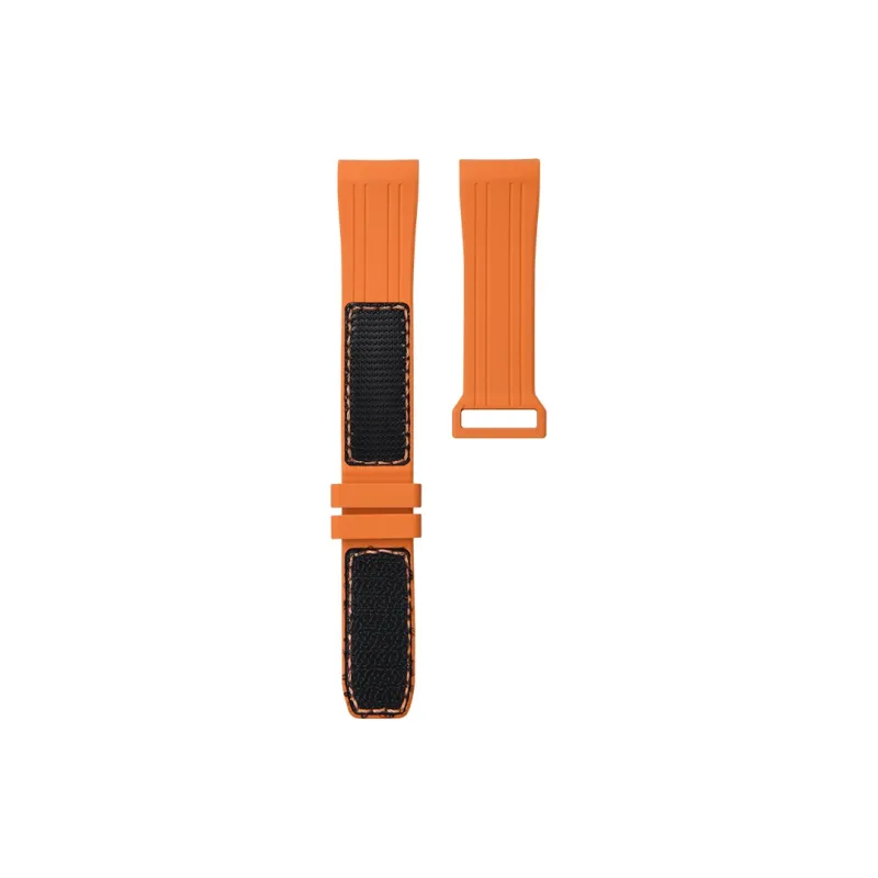 VAGENARI Watch Bands Hook and Loop Rubber Strap Compatible With New Hima 300 Three Needle 42mm Unisex-8