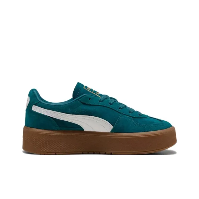 PUMA Palermo Anti Slip Wear Resistant Low Top Skateboard Shoes Women's Green-1