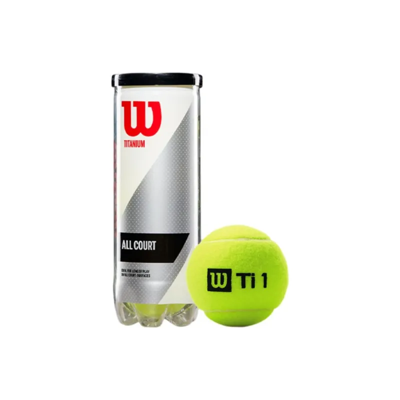 Wilson Titanium 3 Ball Tennis Balls Blend Wool Training Ball Indoor Diameter 6.00 6.86cm Yellow Green-2