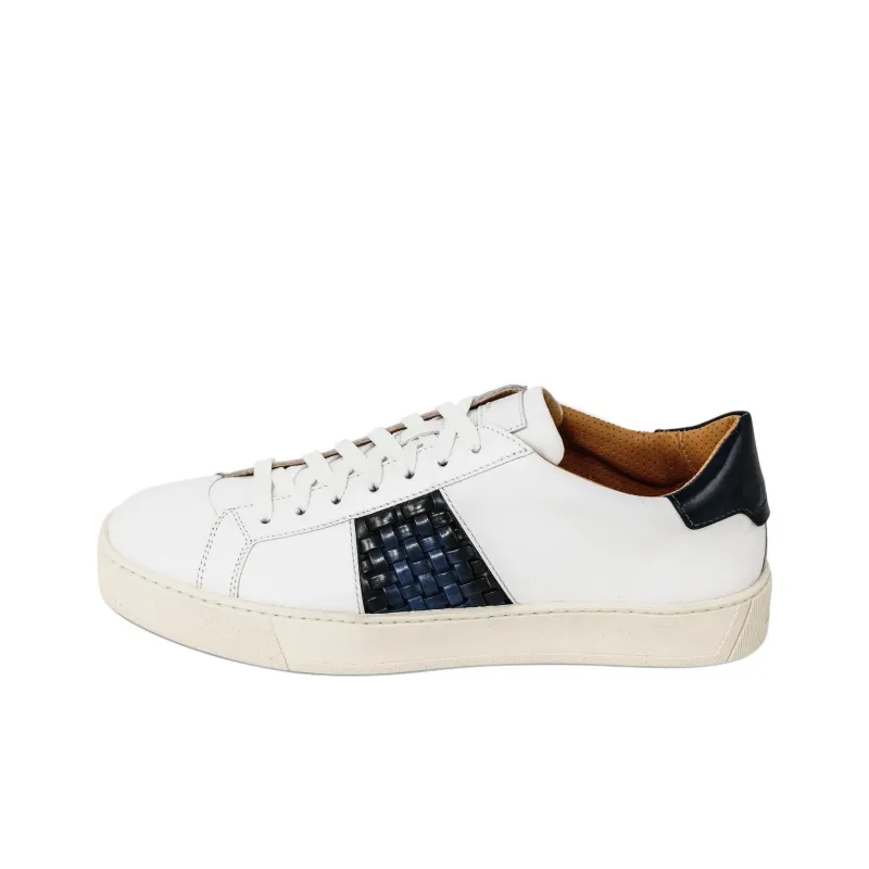 Santoni Donni Low Top Skateboard Shoes Men's White-0