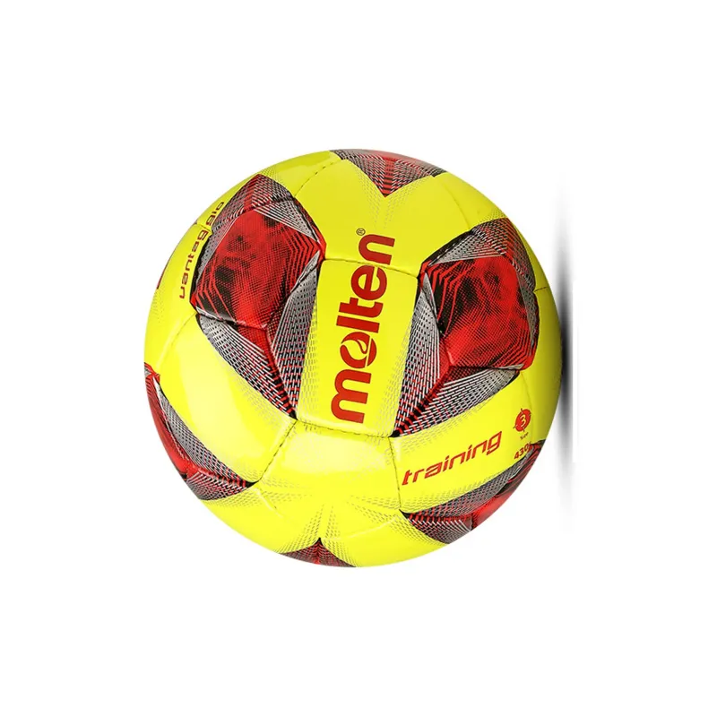 Molten Size 3 Ball Soccer PU Hand Stitched Soccer Ball Unisex Yellow-4