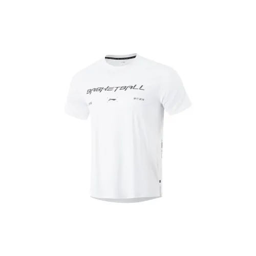 LINING Professional Basketball Series T-Shirts Men Standard White