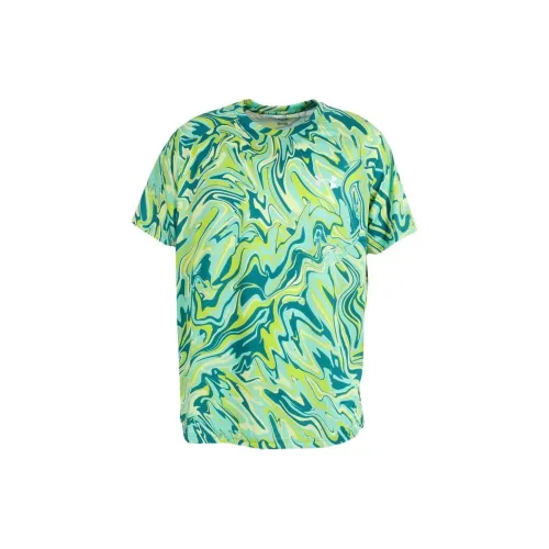 Under Armour T-Shirts Men Blue/Green