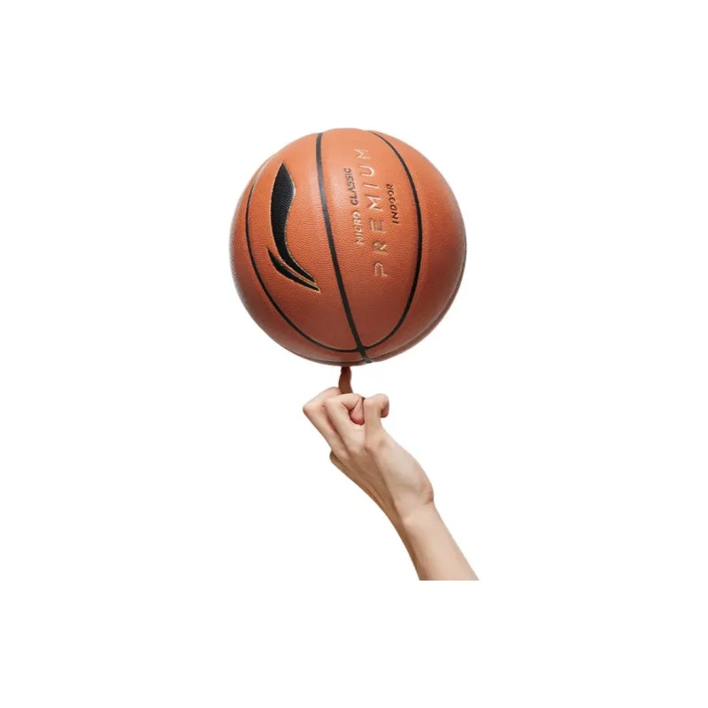 LiNing Microfiber Composite Basketball Orange Brown Size 7 Training Competition Unisex-9