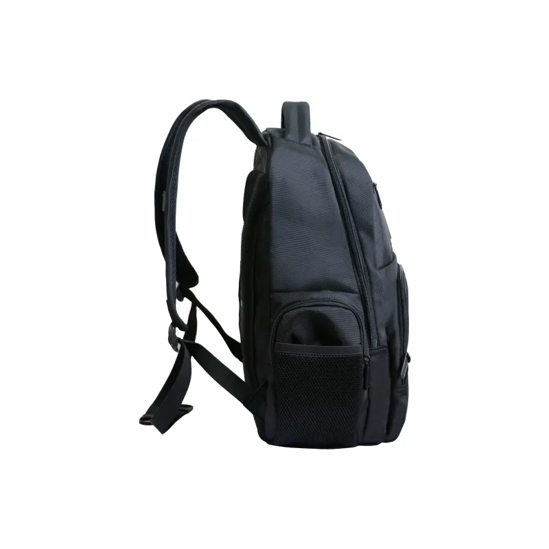SUISSEWIN Nylon Backpack Regular Unisex Black-1