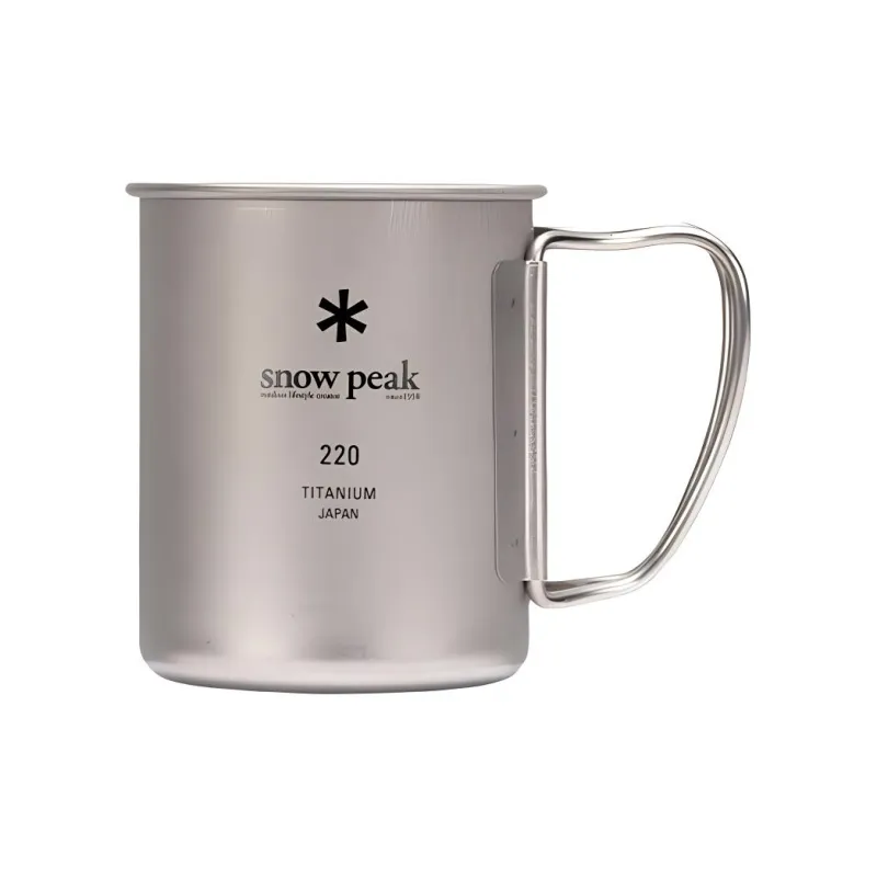 Snow Peak Outdoor Water Equipment Outdoor Water Bottle Titanium 300ML-3