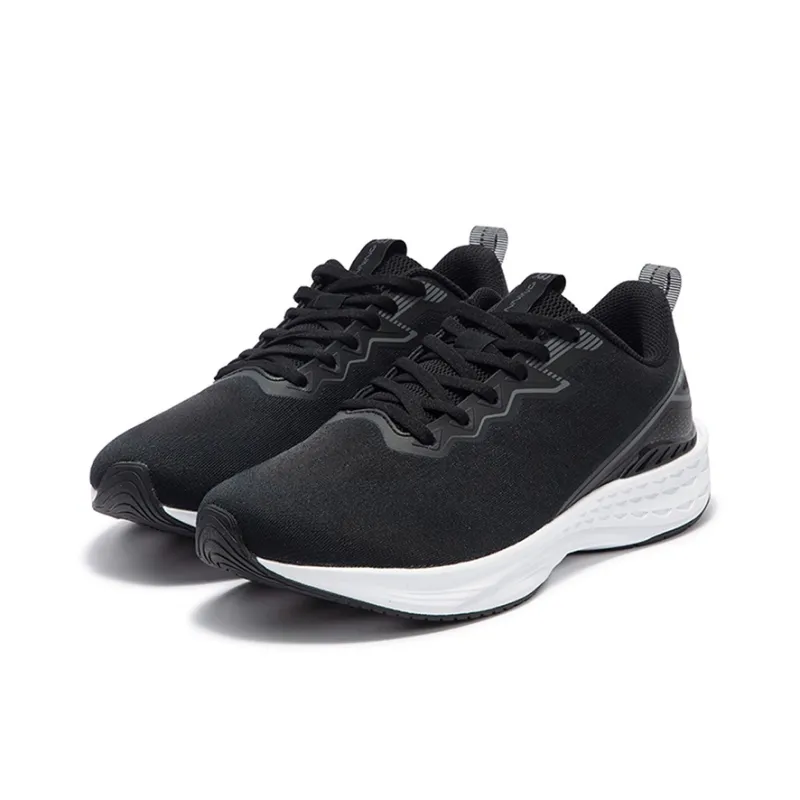361° Flying Fish 3.0 Cushioning, Slip Resistant, And Abrasion Resistant Low Top Casual Running Shoes Men's Black White-2