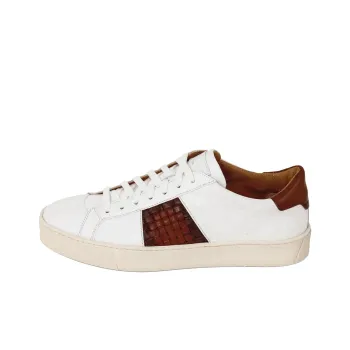 Santoni Luigi Low-Top Skateboard Shoes Men's White