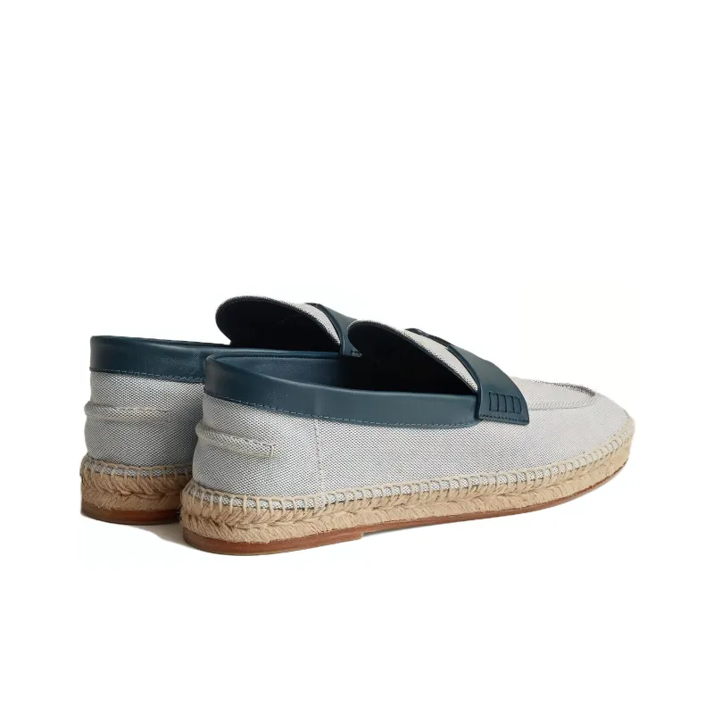 HERMES Trip Espadrilles Men's Gray-4