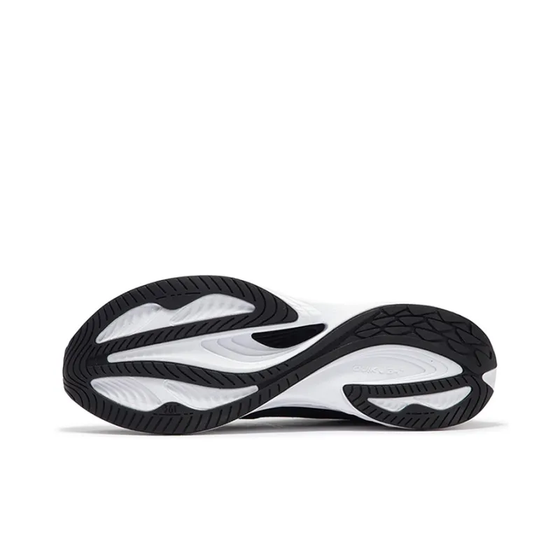 361° Flying Fish 3.0 Cushioning, Slip Resistant, And Abrasion Resistant Low Top Casual Running Shoes Men's Black White-4