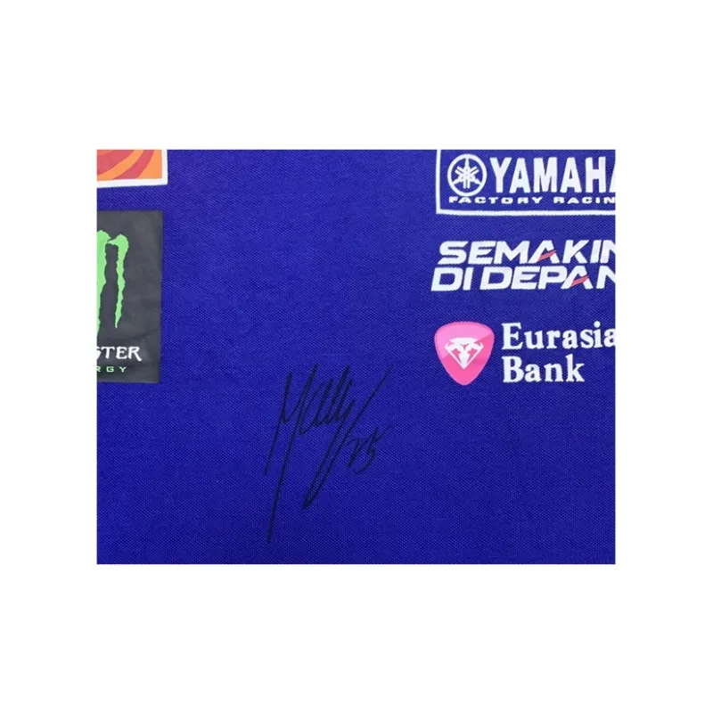 Three For MotoGP Motorcycle Rider Valentino Rossi's Autographed Racing Suit Framed-2