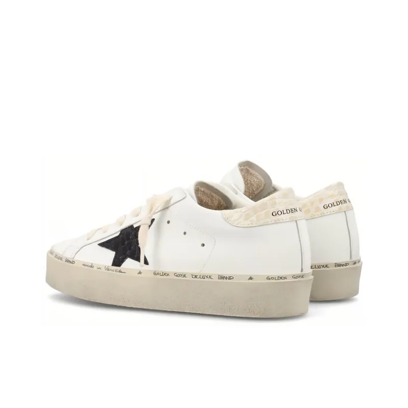 Golden Goose Hi Star White Black Star Women's-3