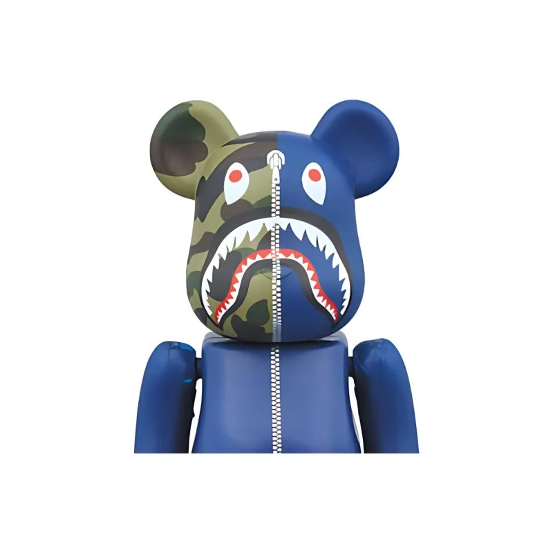 Bearbrick X Bape 1st Camo Shark Navy-3