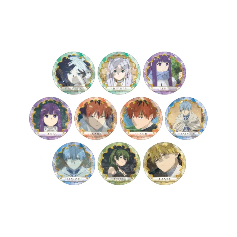 CRUX Fern, Sutark, Frieren, Himmel Funeral Of The Frilly Lily Badges-0