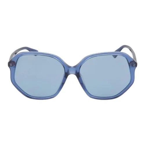 GUCCI Subject To Official Website Irregular Shape Sunglasses Unisex Blue