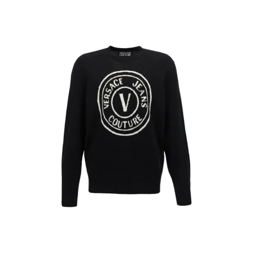 VERSACE JEANS COUTURE Sweaters Men Black