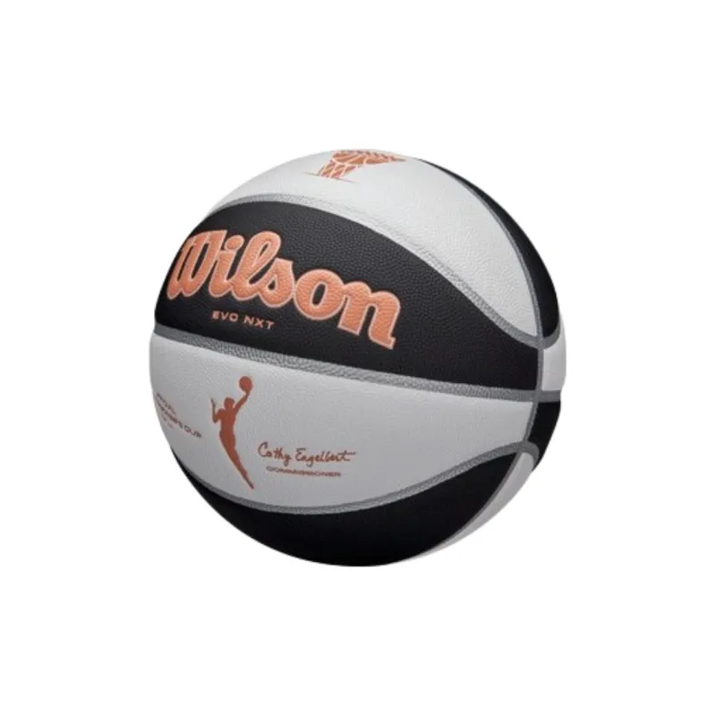 Wilson Synthetic Leather Basketball Black White Rose Gold Size 6 Training-2