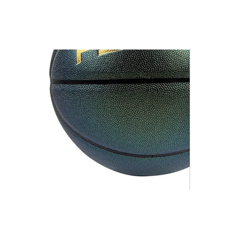 PSYCHE PU Basketball Gold Pearlescent Green Size 7 Training Unisex-2