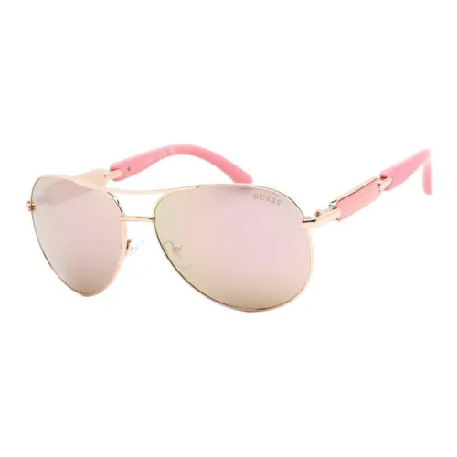 GUESS Metal Aviator Sunglasses Women's Gold