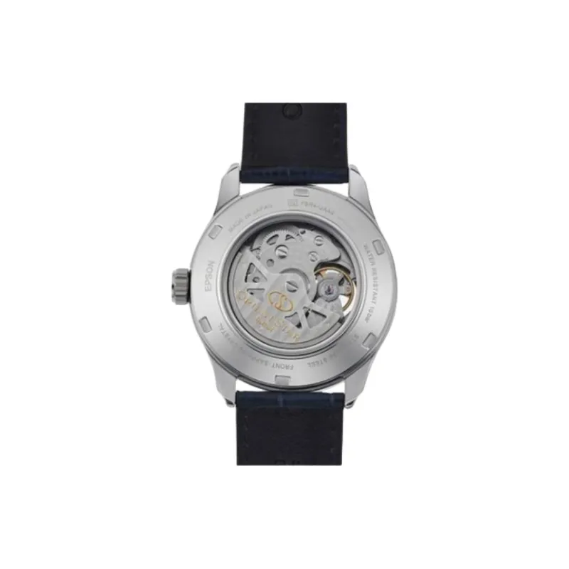 ORIENT STAR Automatic Mechanical Movement Cowhide Strap Watch 39.3mm Men's Watches Cut-Out Dial-2