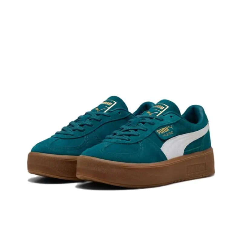 PUMA Palermo Anti Slip Wear Resistant Low Top Skateboard Shoes Women's Green-2