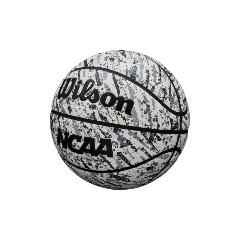 Wilson NCAA Synthetic Leather Basketball Black White Size 7 Training Unisex-5
