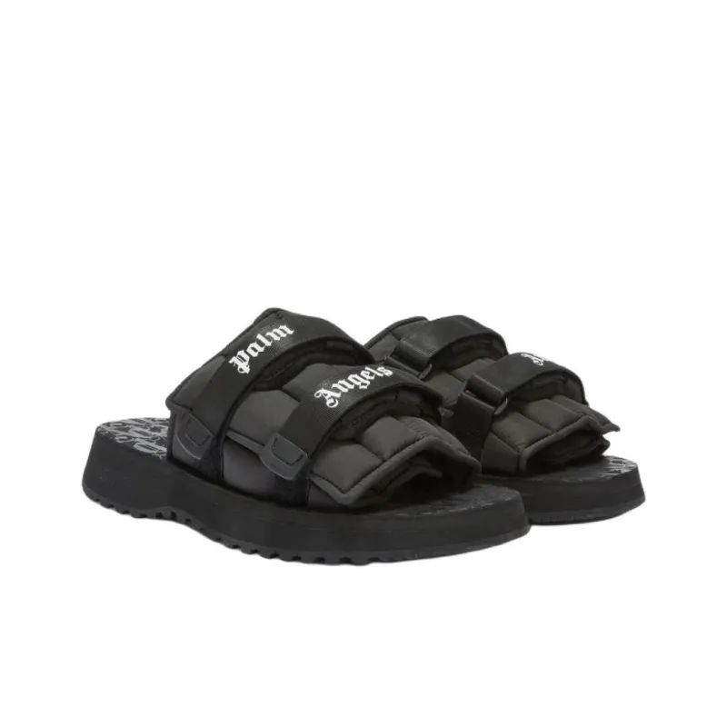 PALM ANGELS X Suicoke Moto P Logo Printed Slides-2
