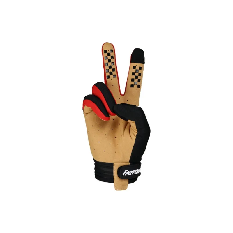 GXT Riding Equipment Cycling Glove Unisex Palm Microfiber Back Of Hand Twill Black-4