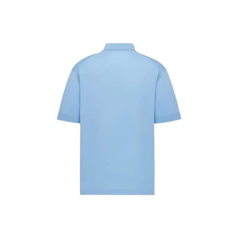 DIOR SS24 Polo Shirt Men's Blue-1